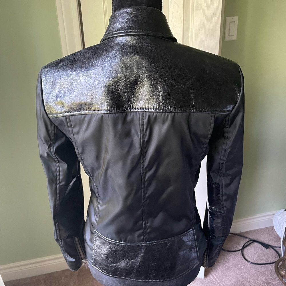 Black Prada Motorcycle Jacket - image 4